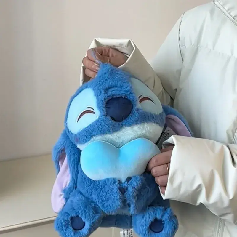 Disney Hearts Stitch Cartoon Cute Stitch Stuffed Plush Toy Anime Peripheral Plush Doll Giving Girlfriend Christmas Gift