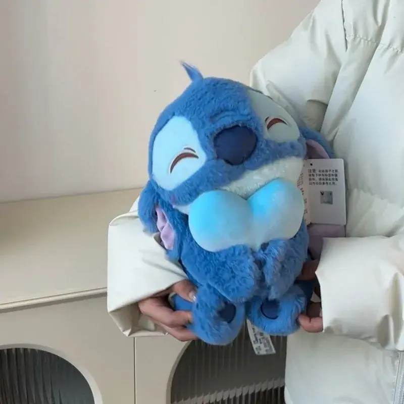 Disney Hearts Stitch Cartoon Cute Stitch Stuffed Plush Toy Anime Peripheral Plush Doll Giving Girlfriend Christmas Gift