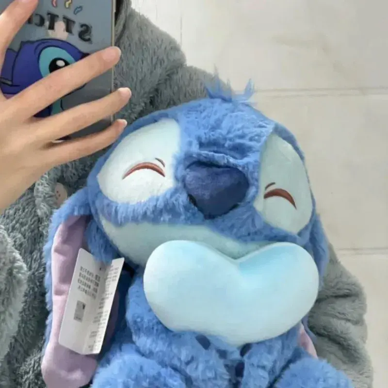Disney Hearts Stitch Cartoon Cute Stitch Stuffed Plush Toy Anime Peripheral Plush Doll Giving Girlfriend Christmas Gift