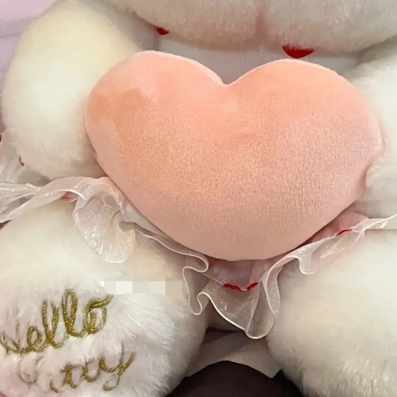 Sanrio Hello Kitty Stuffed Plush Toy Cartoon Anime Pink Heart Hugging Plush Doll Sleeping Pillow Giving Girlfriend Holiday Gift
