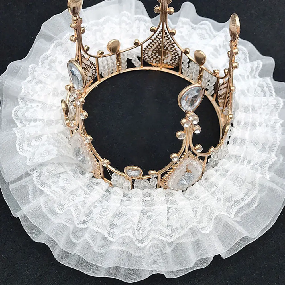 5cm Wide Black White 3D Pleated Chiffon Lace Trim Ribbon for DIY Wedding Dress Sewing Luxury Embroidery Applique Fabric Decor