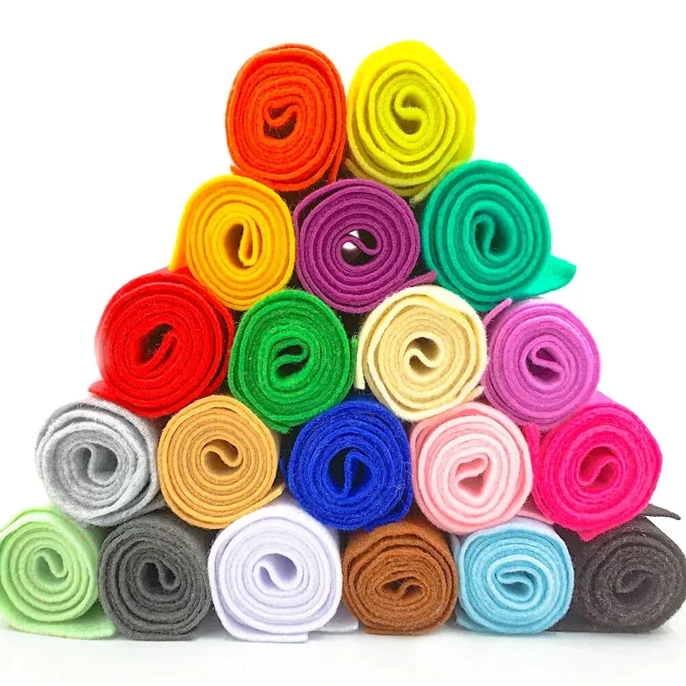 Soft Felt Fabric Non-woven Handmade Patchwork DIY Sewing Dolls Crafts Kid Toy Animal Model Accessories Material 1.4mm Thick