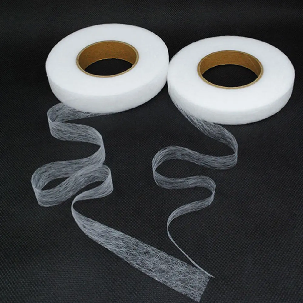 Hem Tape Iron On Adhesive Super Weight 70 Yards Total White No-Sew Hemming Tapes for Pants Curtains Dresses Fabrics DIY Sewing
