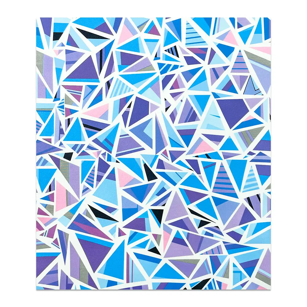 ​Geometric Graffiti Star Dot Macaroon Color Printing Flower PVC PU Leatherette Fabric Cartoon DIY Bow Toy Craft Handmade Sheet