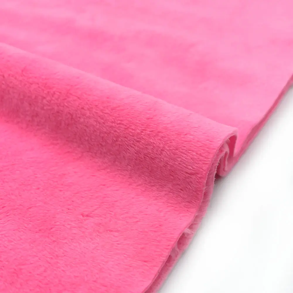 Solid Color Faux Fleece Plush Velvet Fabric Super Soft Premium for Cushion Baby Blanket Sofa Cover Cloth DIY Toy Home Decoration