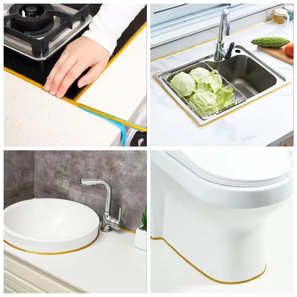 Self-Adhesive Ceramic Tile Gap Tape Strip Kitchen Bathroom Mildewproof Waterproof Beautiful Seam Wall Floor Line Home Decoration