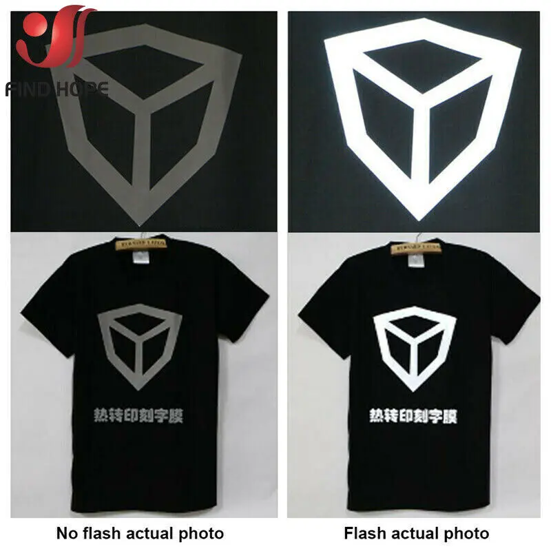 30x50cm Wide Reflective Heat Transfer Vinyl Film - Gray Rainbow HTV Roll for Iron On T-Shirts Shoes Bags DIY Design PU Material