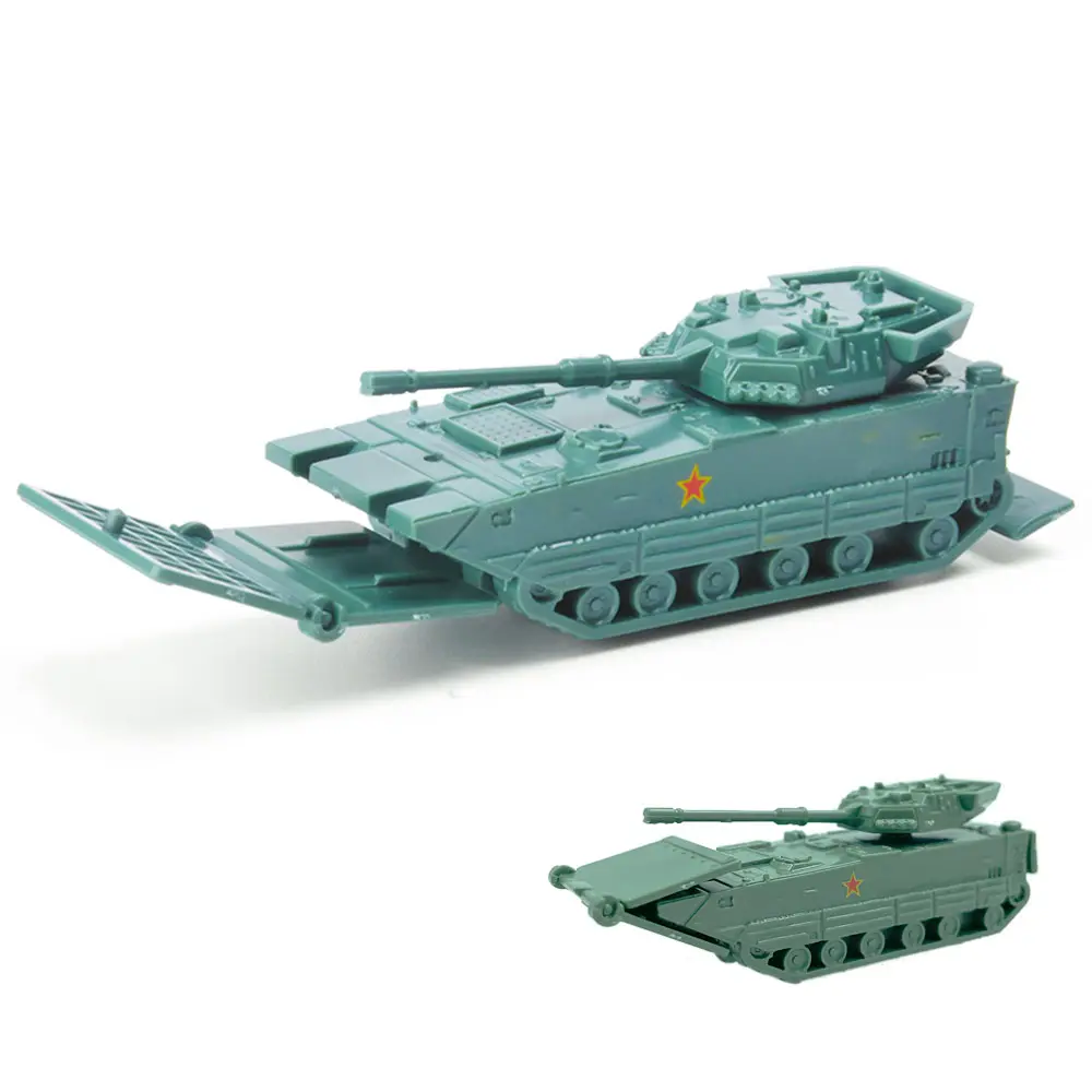 4pcs 1/144 Scale T-14 Armata Main Battle Tank ZTD-05 VN-16 Military Vehicle Toy Block Car Assembly Model DIY Army Collections