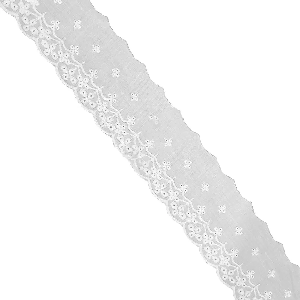 2025 Trending Boho White Lace Trim Floral Ribbon for Wedding Decor DIY Craft Baby Shower Gift Wrapping & Boho Bridal Accessories