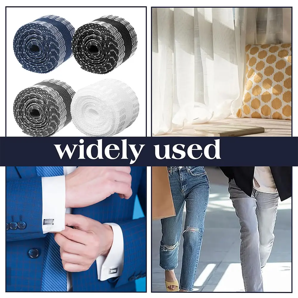 5M 5 Color Self-Adhesive Pants Hem Pastes Tape Trouser Edge Iron-on Pant Shorten Repair Jean Hemming Tape For DIY Sewing Fabric