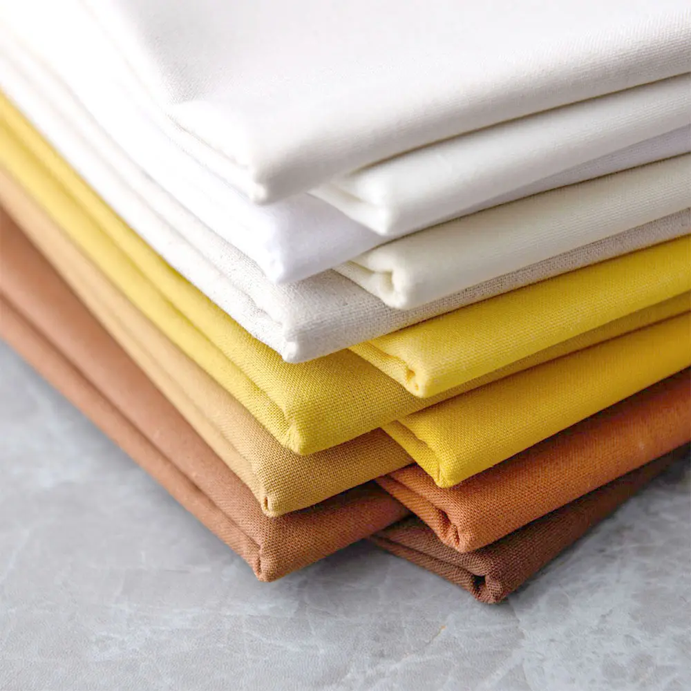 50x140cm Cotton Linen Fabric Pure Color Skin-Friendly For Sewing Children Clothes DIY Embroidery Summer Dress Shirt Home Textile