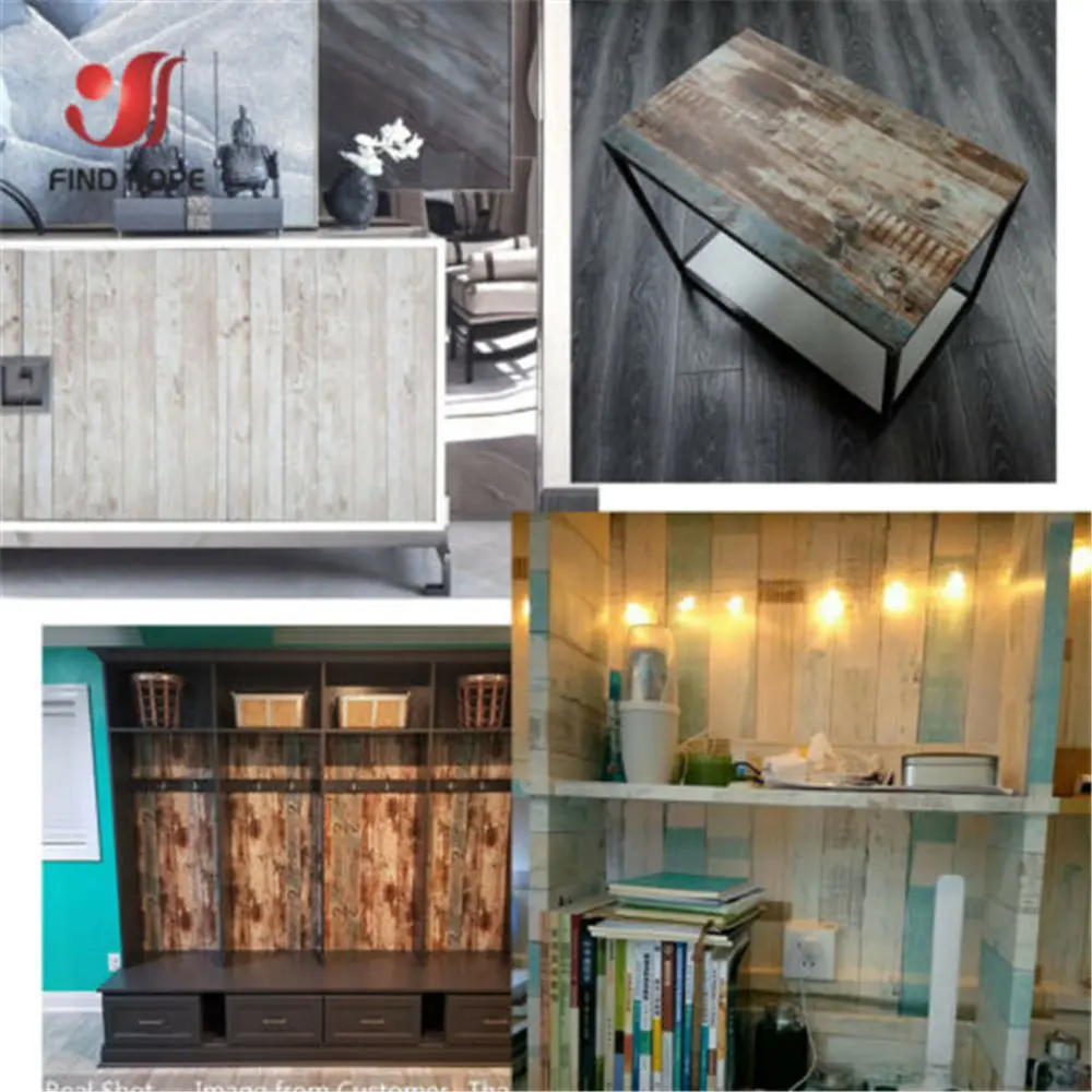 45cm x 100cm Wood Grain Contact Paper Peel and Stick Self Adhesive Wall Sticker Kitchen Furniture Decor Home Roll DIY