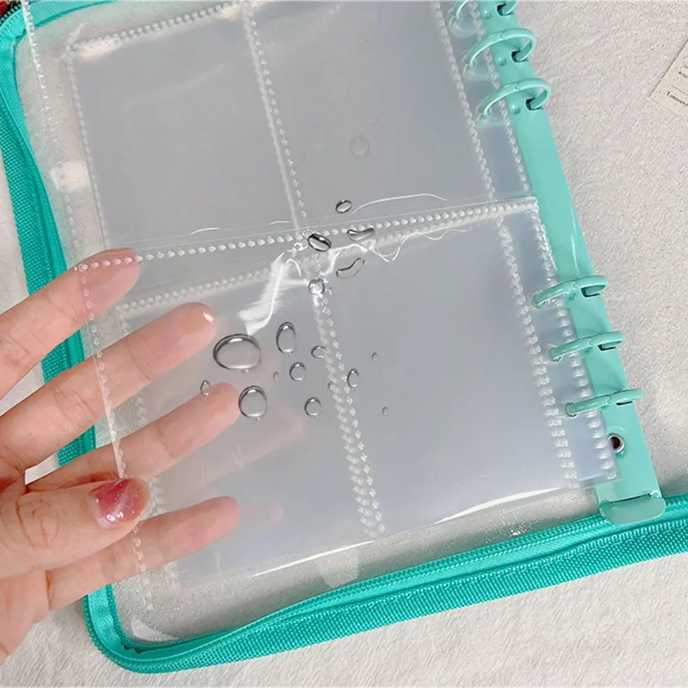 A5 Transparent Storage Album Binder 6-Hole 1/2/4 Grids For Cutting Dies Stamps Organizer Holder Cardstock Envelopes Scrapbooking