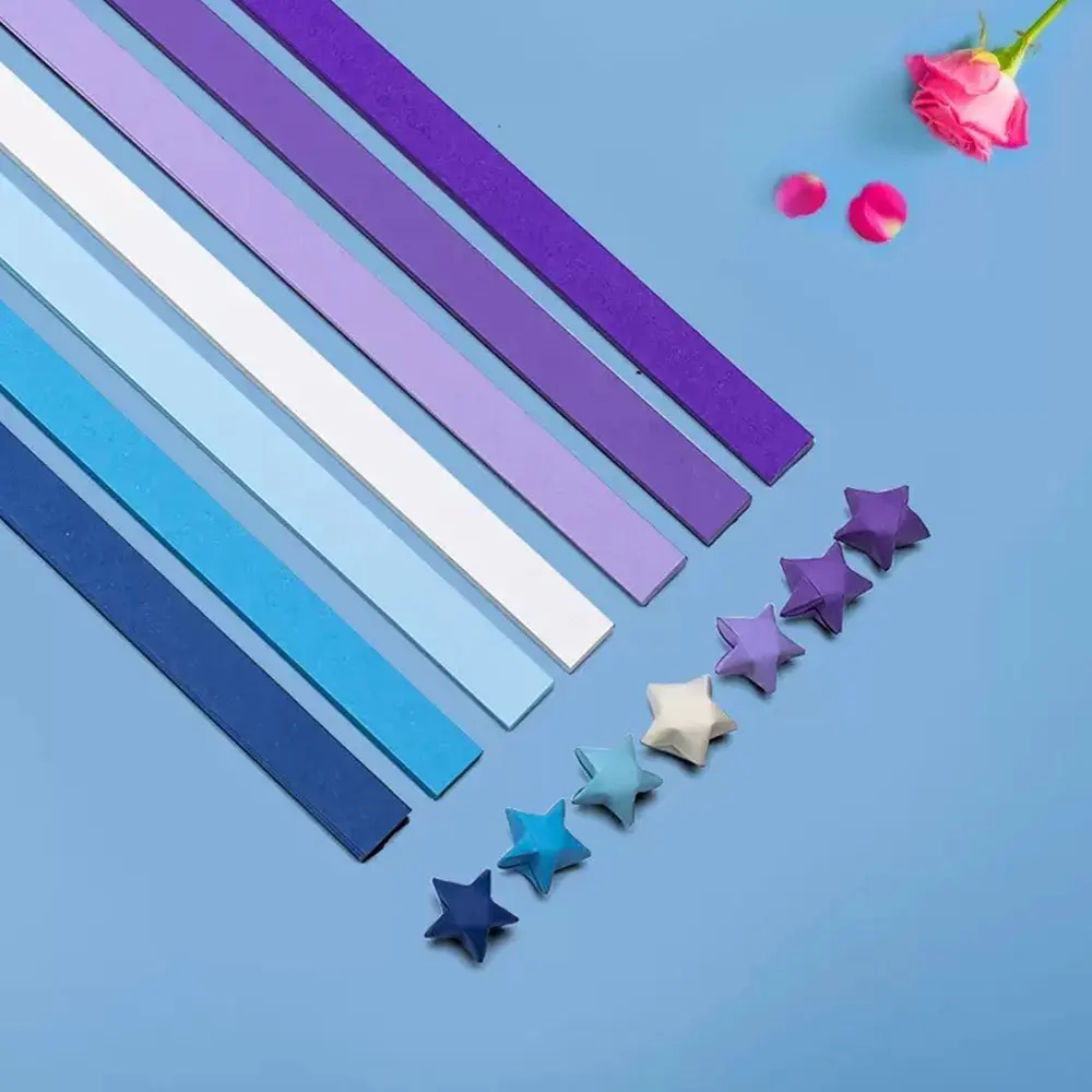540Sheet Origami Stars Paper Strips 27Colors Folding Papers Colorful Double Sided Lucky Star DIY Craft Hand Arts Make Home Decor