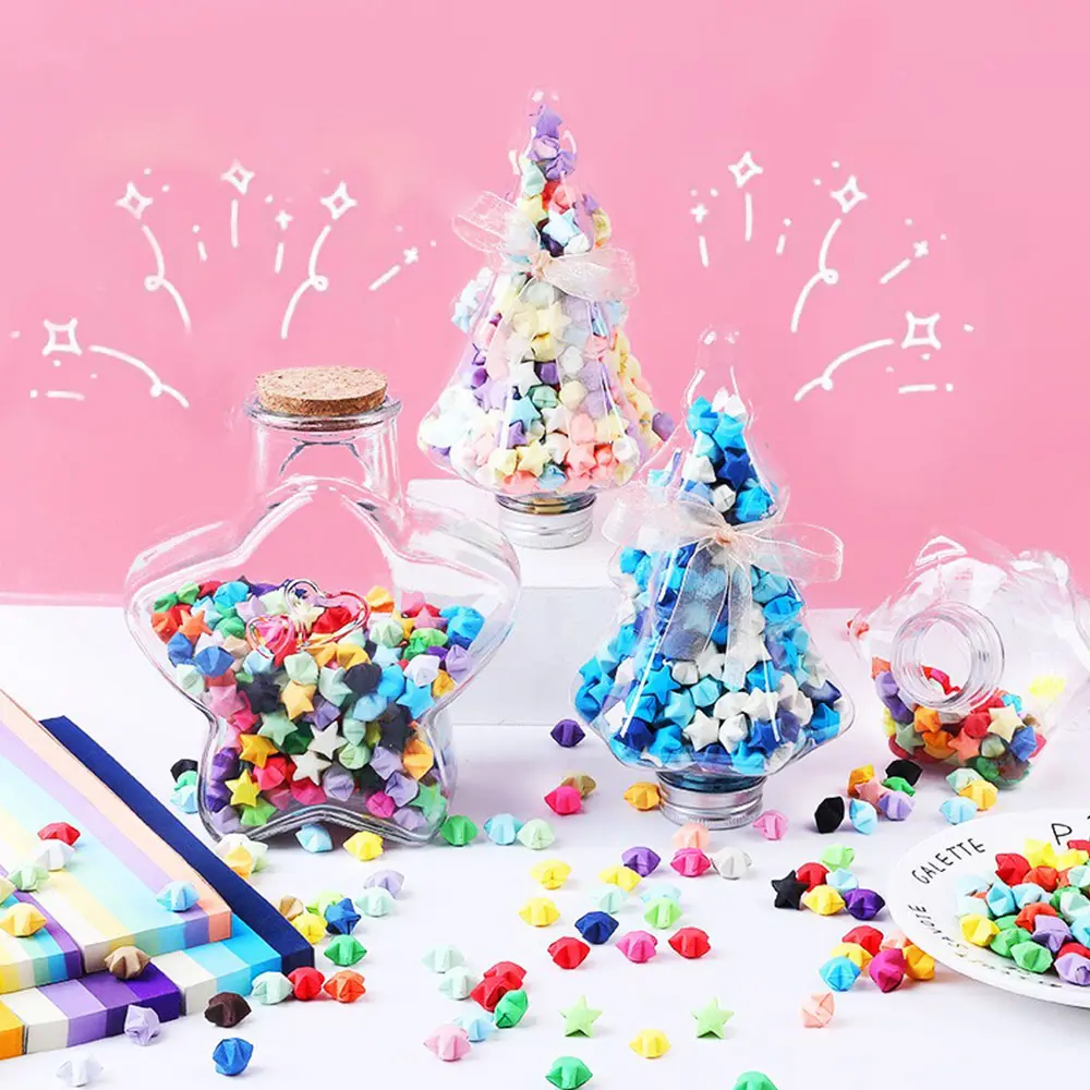 540Sheet Origami Stars Paper Strips 27Colors Folding Papers Colorful Double Sided Lucky Star DIY Craft Hand Arts Make Home Decor
