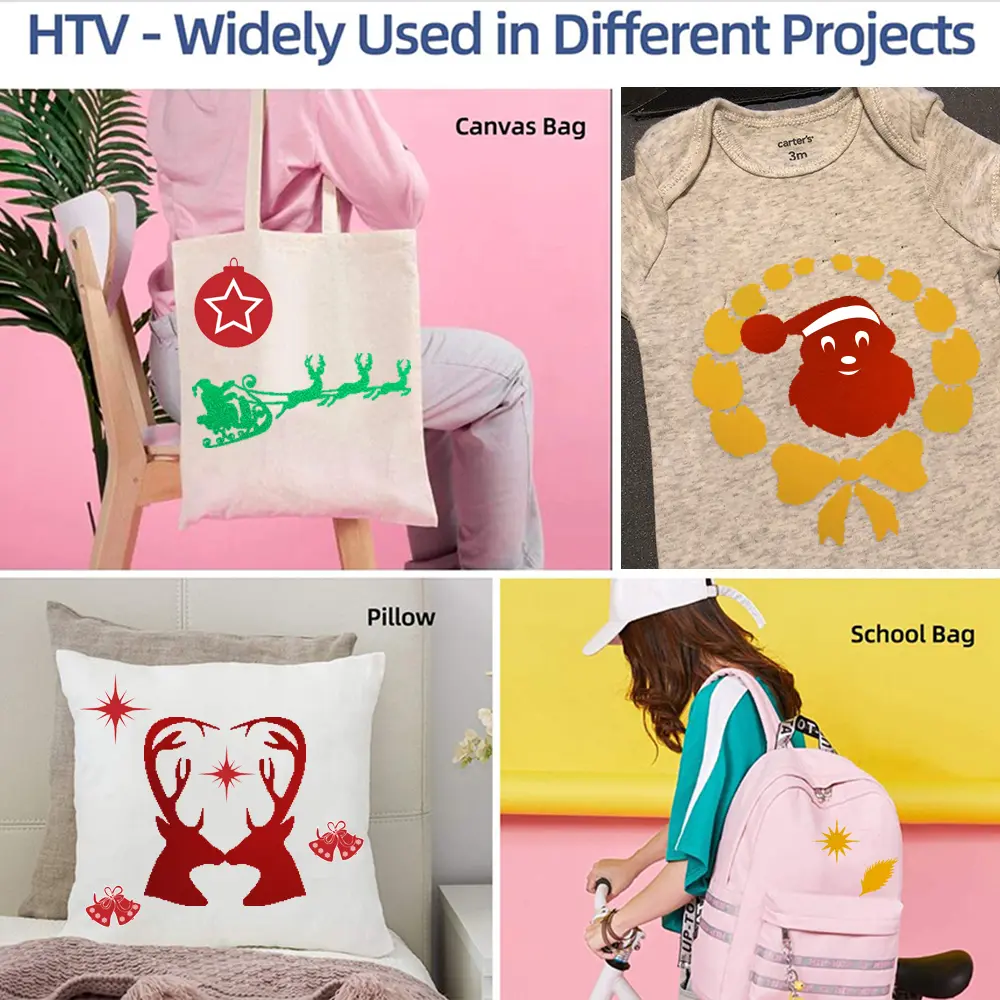 1 Sheet 50*30cm/100cm Flocking Heat Transfer Vinyl Iron-on T-shirts Cut Film Hot Press HTV Clothing Textiles Decoration DIY