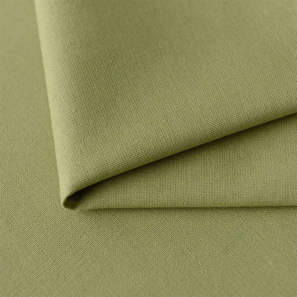 50cm Cotton Linen Fabric Pure Color Soft For DIY Shirt Clothing Curtain Luggage Home Textile Tablecloth Sewing Embroidery Cloth