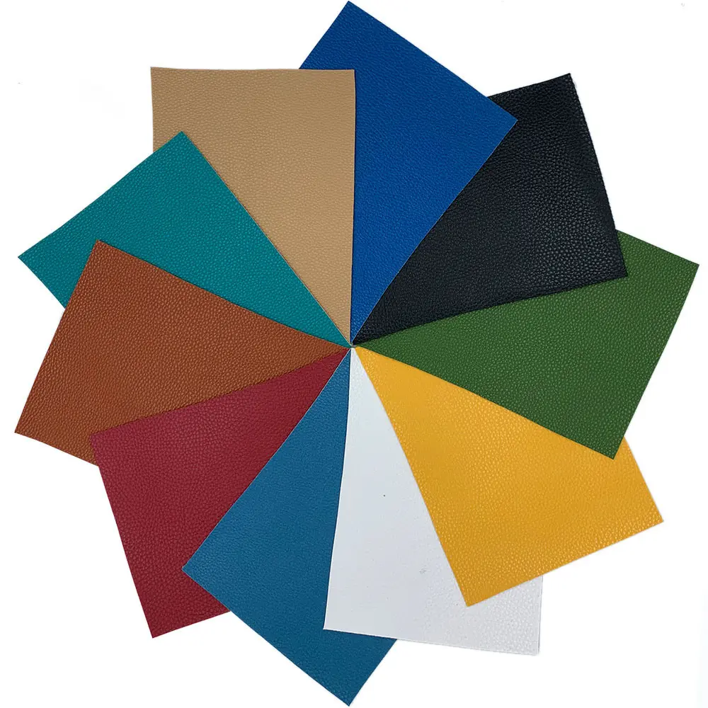 A4 Pebbled Vegan Leather Sheet 0.6mm Waterproof Doll Shoes Making Fabric Brooch Earring DIY Kit Litchi Texture Crafting Material