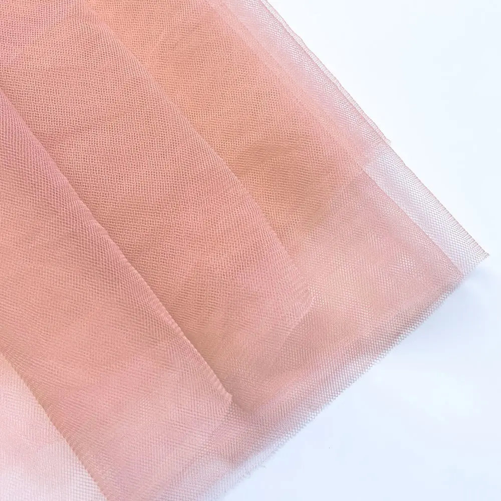 90x155cm White Nylon Tulle Fabric Flesh Color Fine Mesh DIY Sewing for Couture Bridal Veil Clothes Home Curtain Festive Backdrop