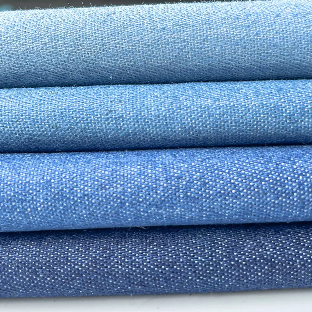 Vintage Washed Denim Fabric Lightweight Soft Cotton 145cm Width for DIY Sew Adult Coat Pants Doll Clothes Miniature Jeans Crafts