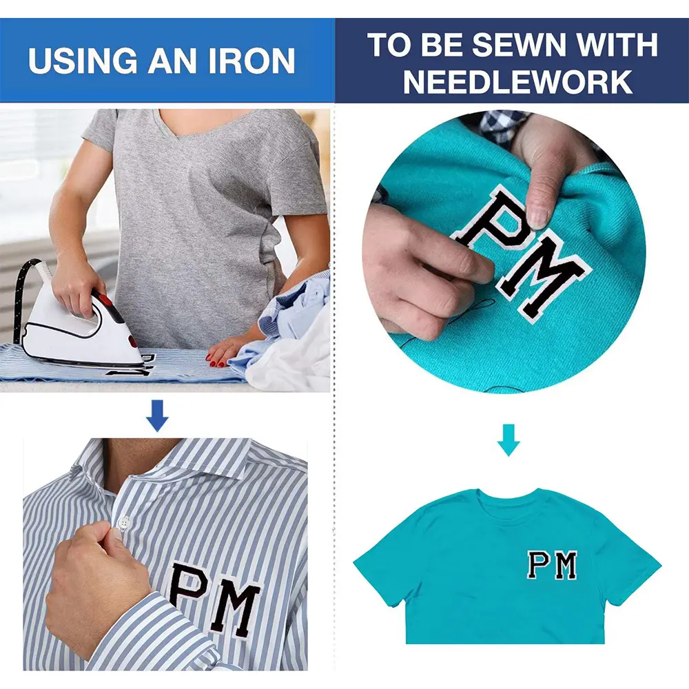 26PCS/Small A~Z Coloured Alphabet English Letters Clothes Stickers Fabric Applique Iron On Patch Embroidery Sewing Supplies