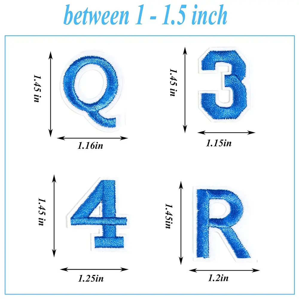 26PCS/Small A~Z Coloured Alphabet English Letters Clothes Stickers Fabric Applique Iron On Patch Embroidery Sewing Supplies
