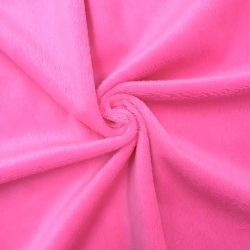 Minky Fabric Super Soft Plush Velvet Fabrics Diy Handmade Home Textile Toy Doll Apparel Cushion Pillow Blanket Material