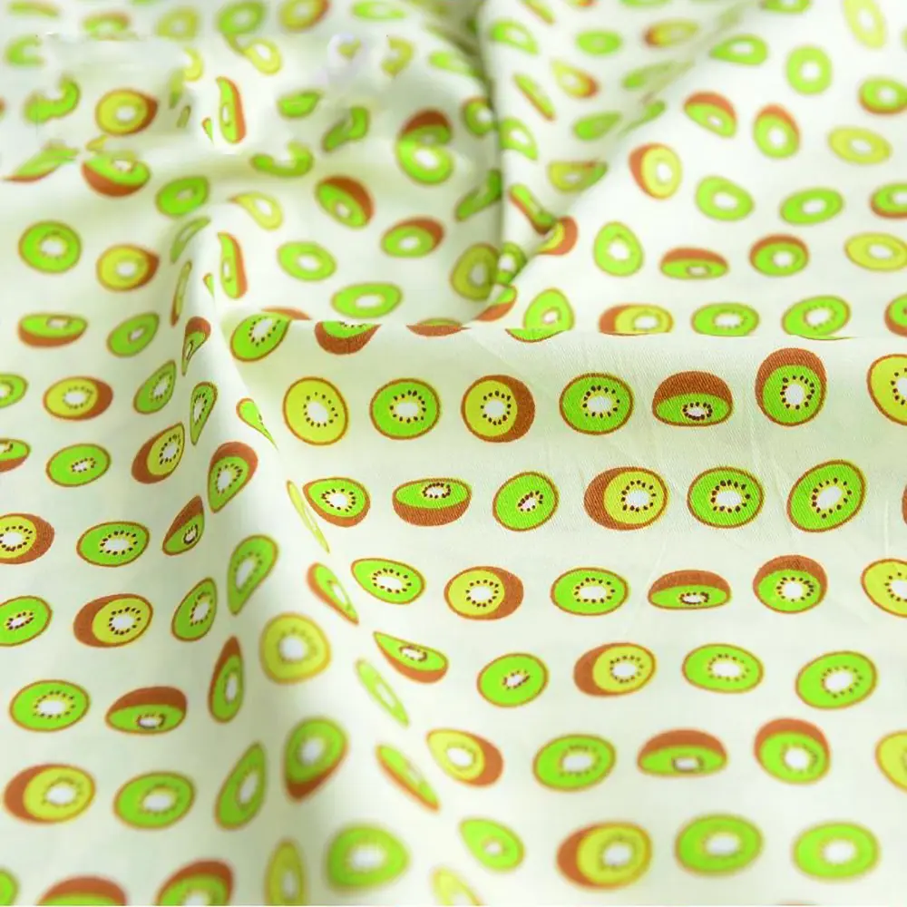 Fruit Print Cotton Fabric 100% Cotton Breathable Soft Pineapple Pattern DIY Sewing for women Dress Bedding Sheets Curtain 155cm