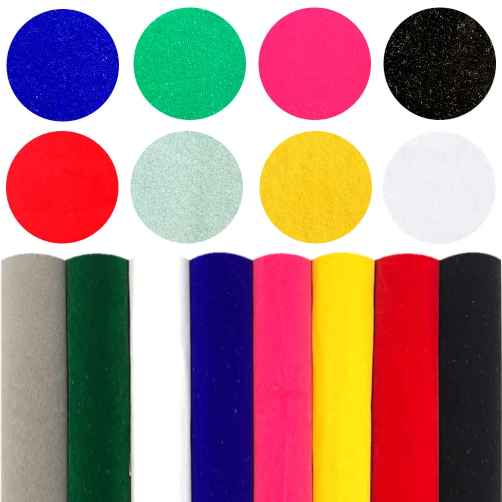 Fabric Adhesive Velvet Sheets with Sticky Glue Back for Art Craft Jewelry Box Liner Furniture Protector Pads Water Resistant DIY