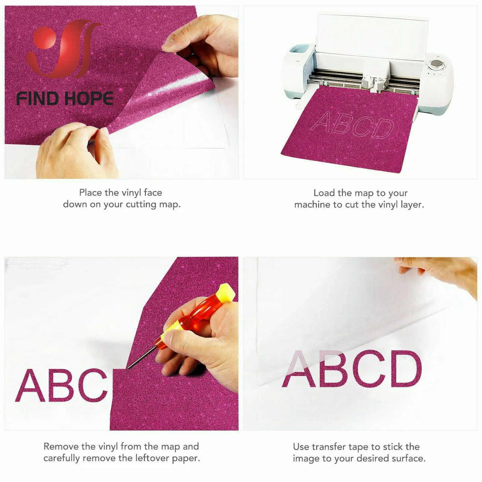 20cm*25cm Bundle Glitter Shiny Heat Transfer Vinyl Iron-on Heat Press HTV T-shirt Textiles cut Craft Cutter Film
