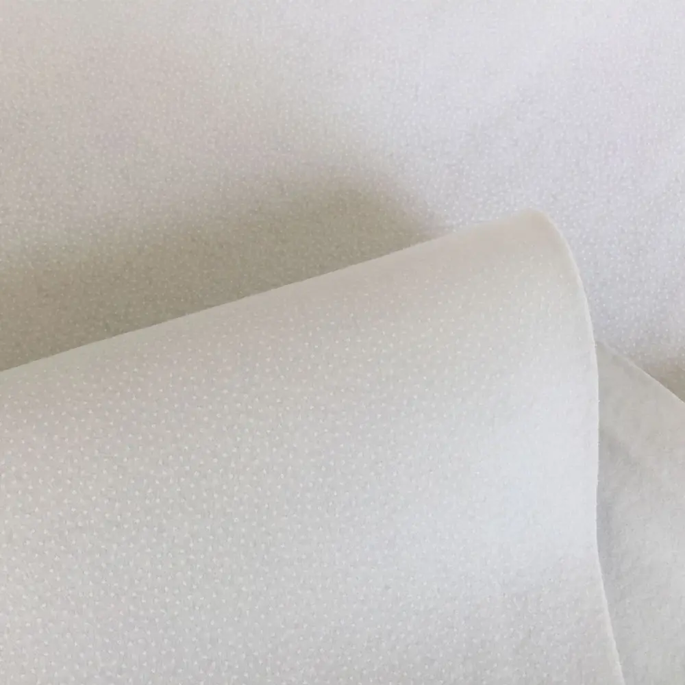 39in X 19in Fusible Interfacing Iron-On Non-Woven Fabric Single Side For Sewing Cover Stitches on The Back of Zip Project