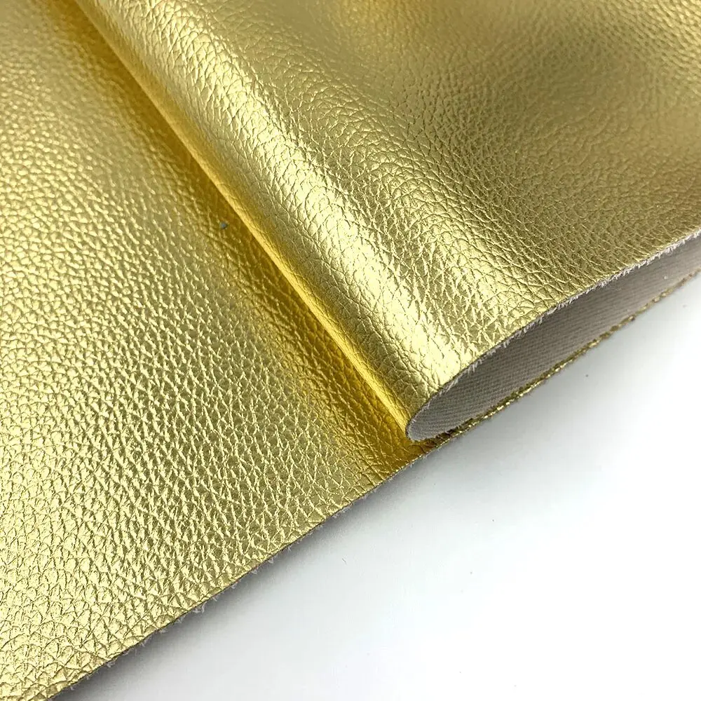 Litchi PU Leatherette Faux Leather Fabric Synthetic For Sewing Bow Bag Brooches Sofa Car Doll DIY Hademade Material