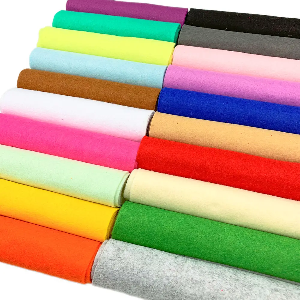 Soft Felt Fabric Non-Woven DIY Handmade Sewing Dolls Xmas Kids Crafts Accessories Material Children's Day Gift 1.4mm Thick