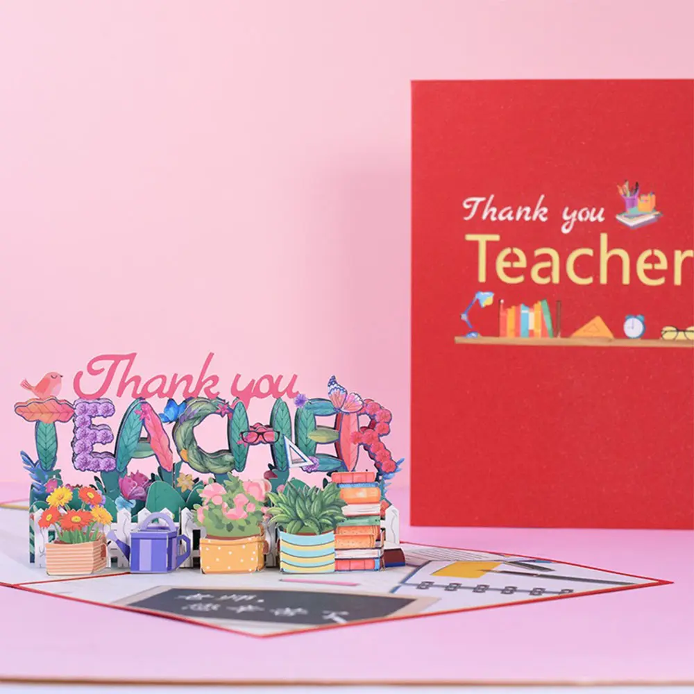 Happy Birthday Pop Up Card Sakura Sunflower Envelope Elegant 3D Greeting Cards Creative Ideal Gift for Family Mom Mother Sister