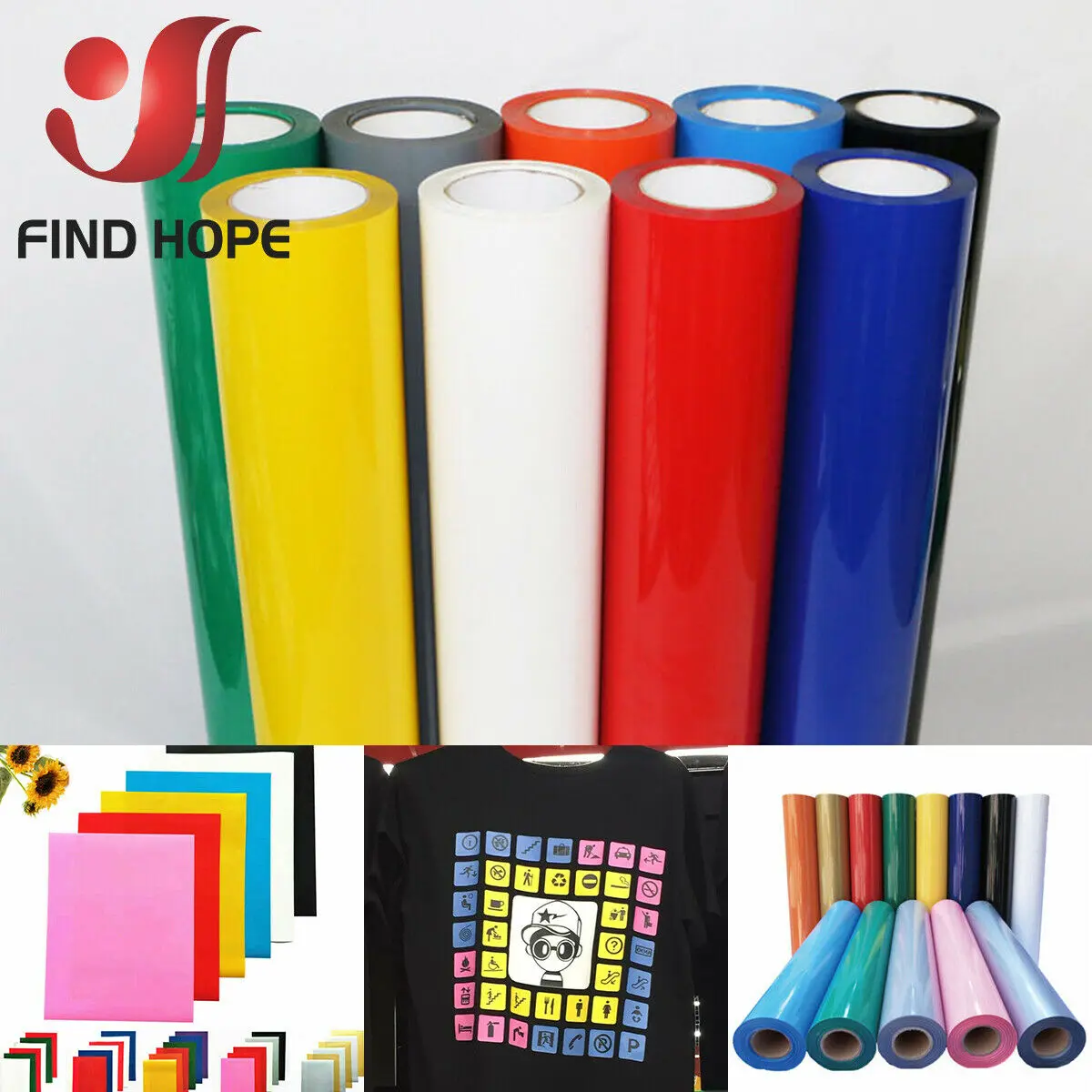 PU Heat Transfer Vinyl Iron-on T-Shirt Textiles cut Film Heat Press Vinyl Roll HTV Printing Clothing for cut Cameo DIY
