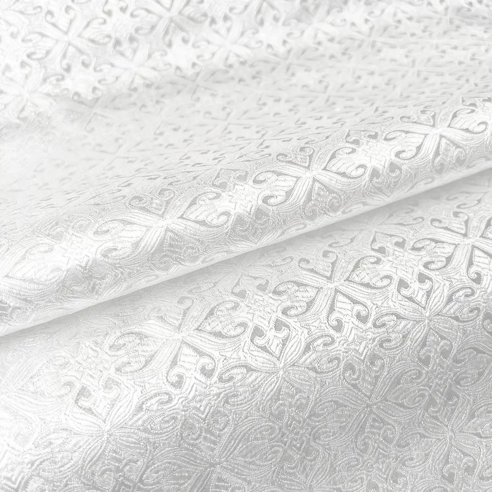 Damask Silk Satin Brocade Jacquard Fabric Vintage Floral Vein For Sewing Coat Curtain Tablecloth Sofa Cushion And Skirt Clothing
