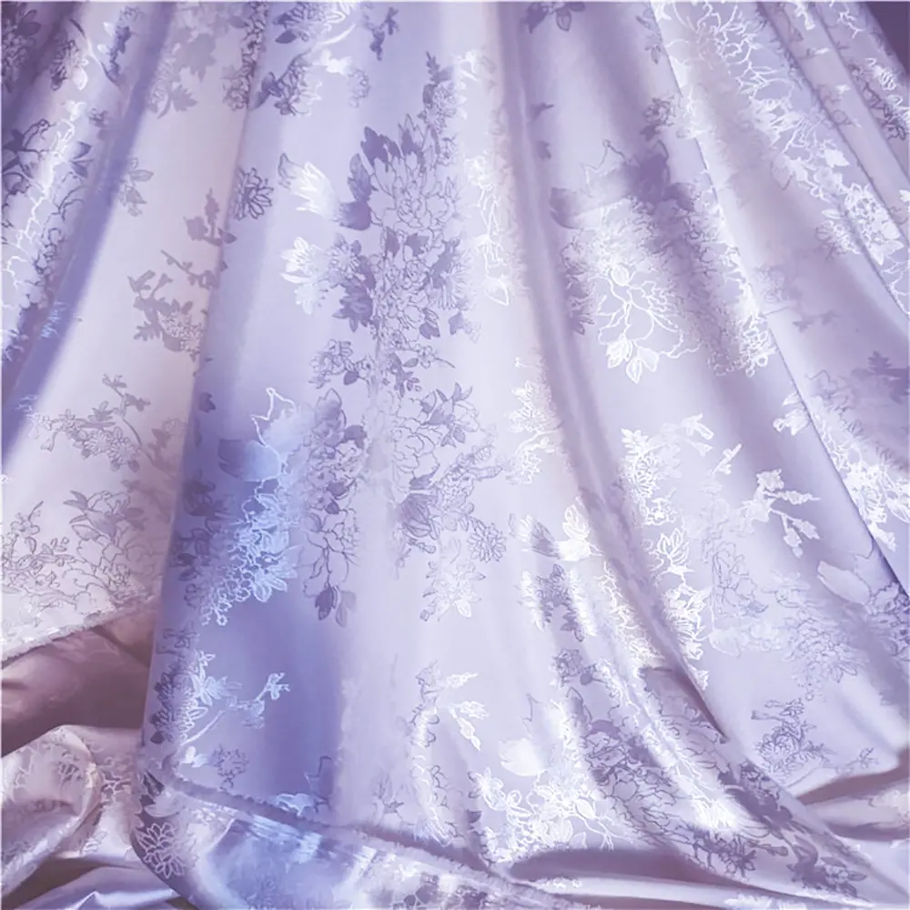 59inch Peony Brocade Jacquard Damask Upholstery Sofa Fabric Curtains Dining Chair Cover Home Decoration Pillow Cushion Materials