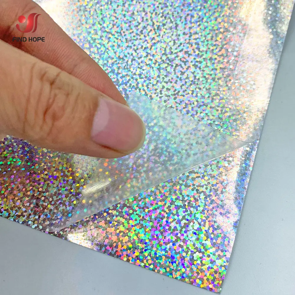 Glitter Shiny Hologram iridescent Heat Transfer Vinyl Iron-on Clothing Heat Press Textile T-Shirt Cut Film Craft DIY