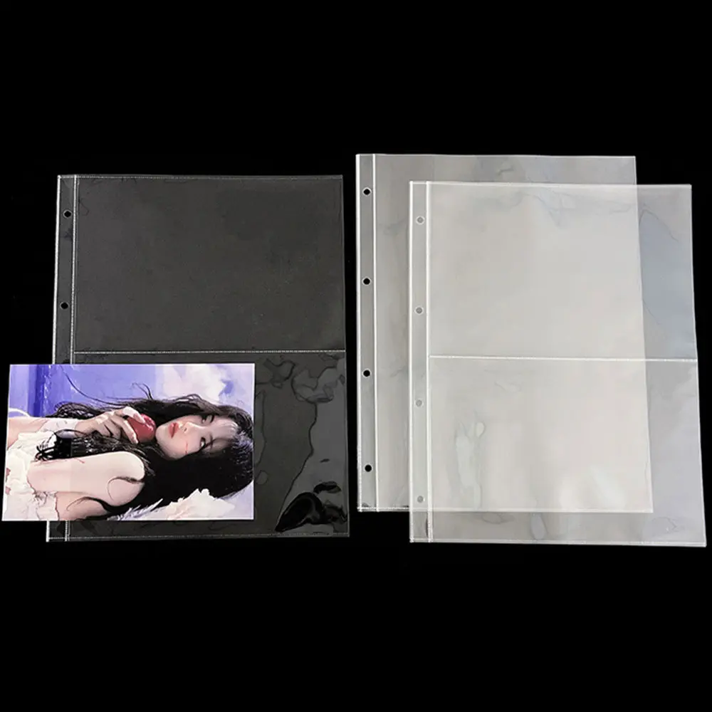 A4 Transparent Album Binder Photocards Holder Ins Book For Photo Card Stamp Organizer Student School Stationery Birthday Gifts