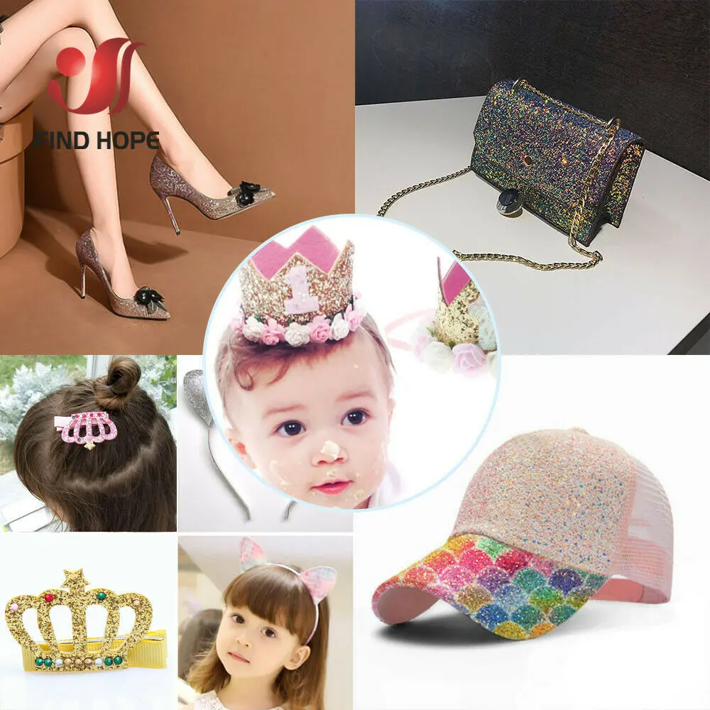 A4 Vegan Leather Sheet Sparkle Rainbow PU Fabric for DIY Phone Case Handmade Earring Bows Hair Clip Kit Miniature Craft Supplies