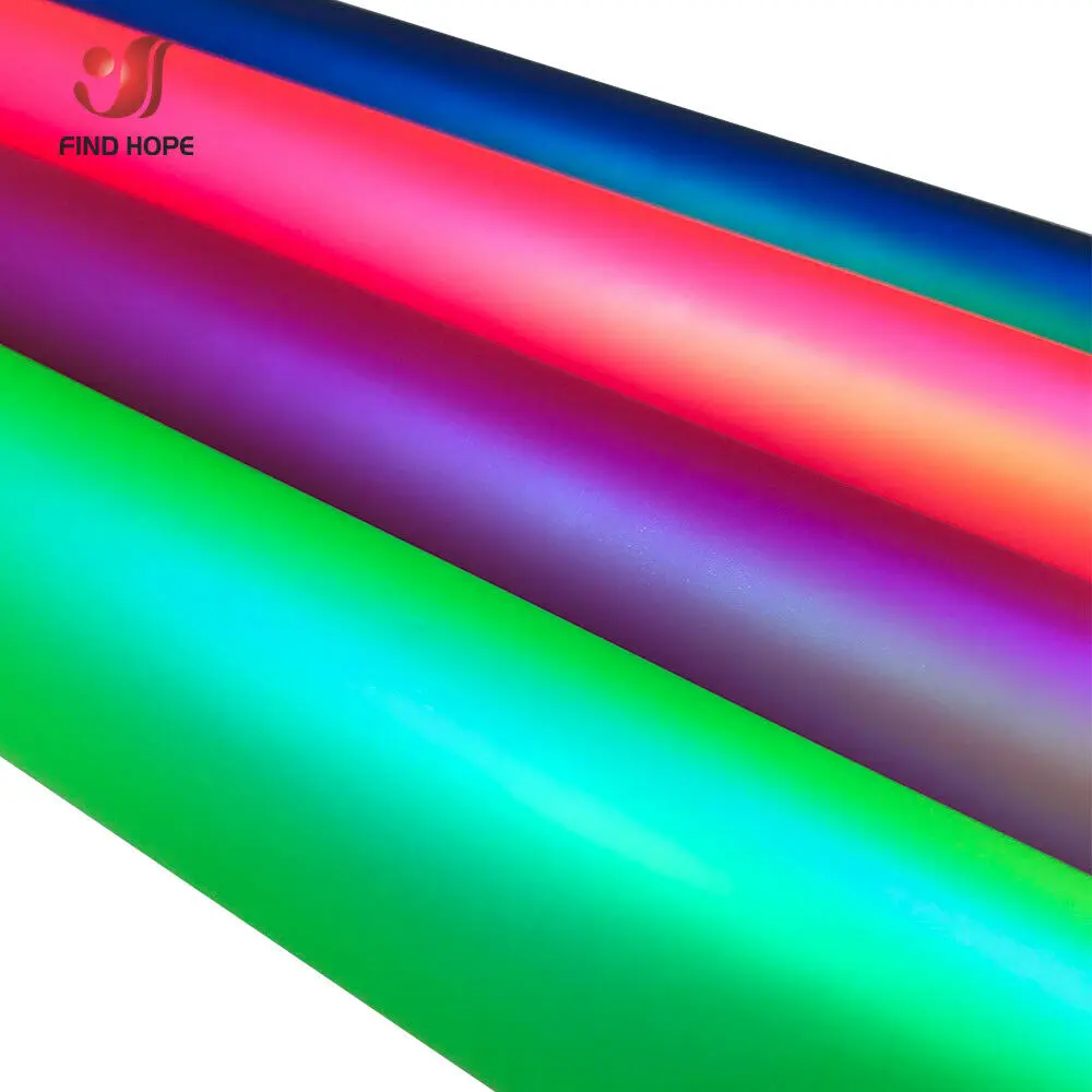 Chameleon Color Changing Adhesive Vinyl Film Roll 4 Colors for Car Decal Stickers Mugs Laptop Cutting Machine DIY Craft Hot Sale