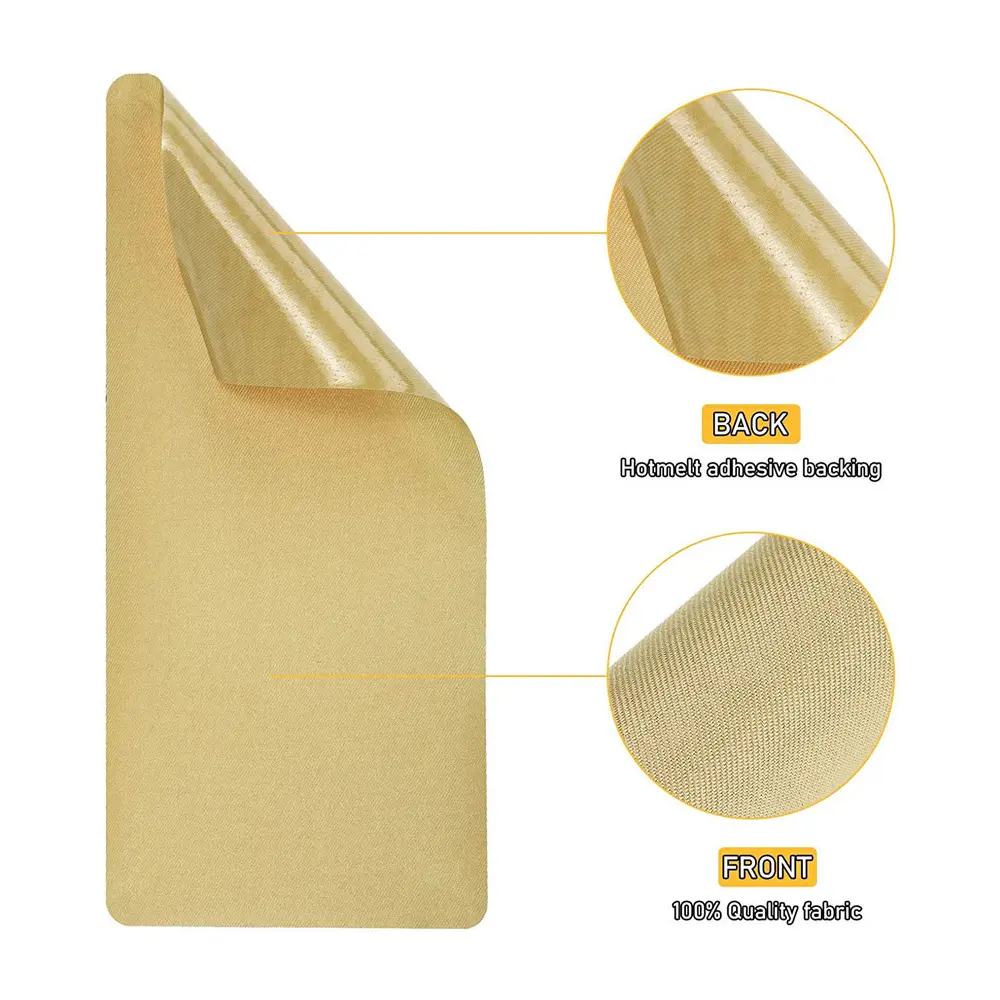 3.1in x 20in Roll Rectangular Twill Iron on Clothing Patches Inside and Outside Fabric Patch Garment Bags Repairing Decorative