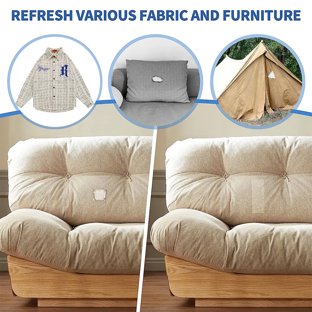 3.1in x 20in Roll Rectangular Twill Iron on Clothing Patches Inside and Outside Fabric Patch Garment Bags Repairing Decorative