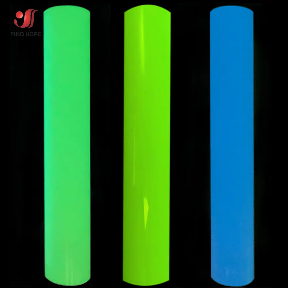 Luminous Glow in Dark Heat Transfer Vinyl Noctilucent Heat Press Machine Iron On  T-shirt Clothing Hat Bag HTV 25cmx30cm