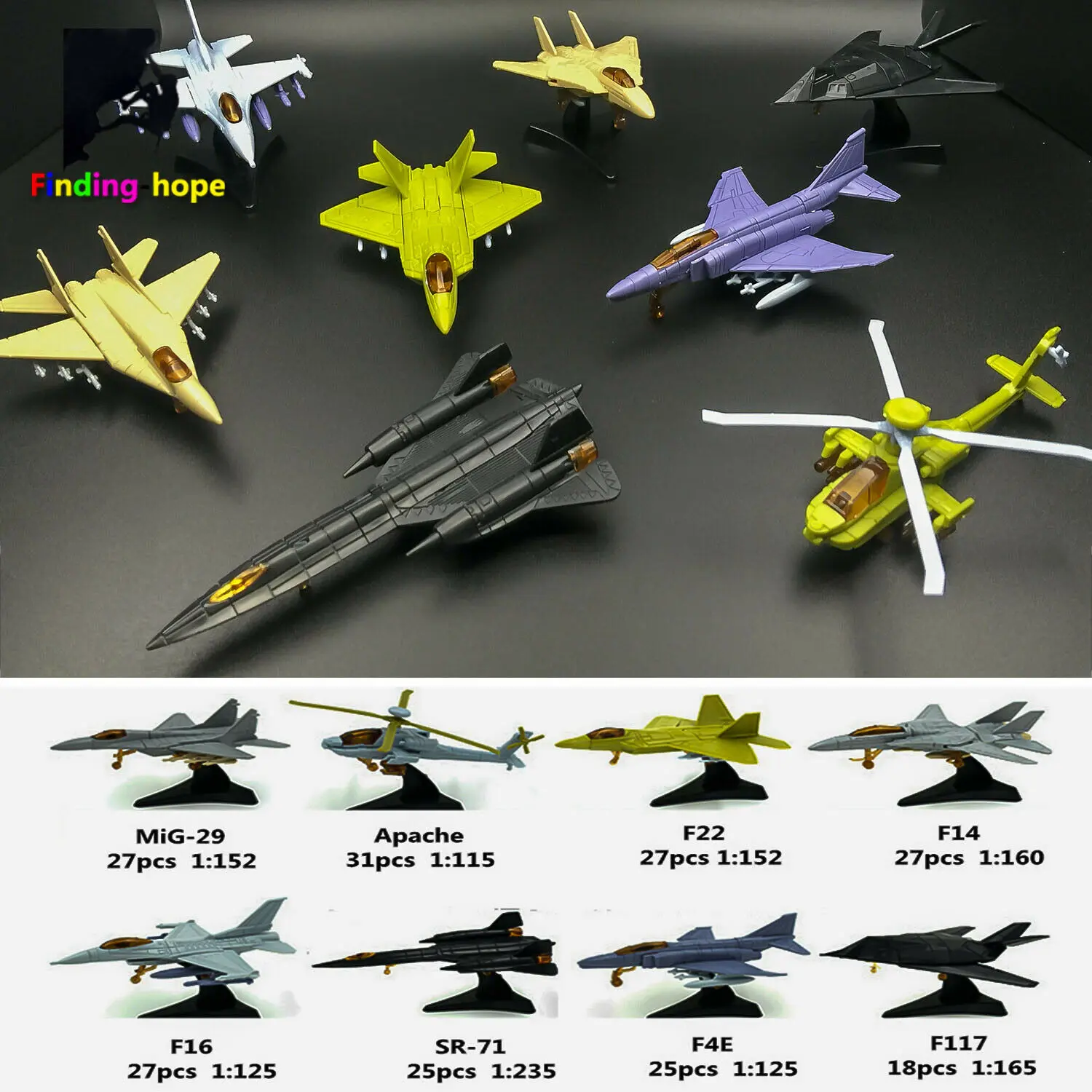 4D 1:165 Scale Helicopter Aircraft Plane Assembly Vehicle Weapon Model Puzzle Figure Action Collections Scene Sandpan Game Toy