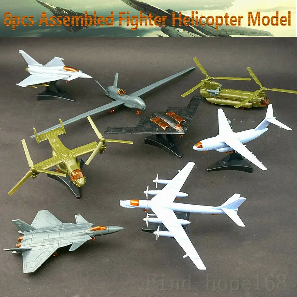 4D 1:165 Scale Helicopter Aircraft Plane Assembly Vehicle Weapon Model Puzzle Figure Action Collections Scene Sandpan Game Toy