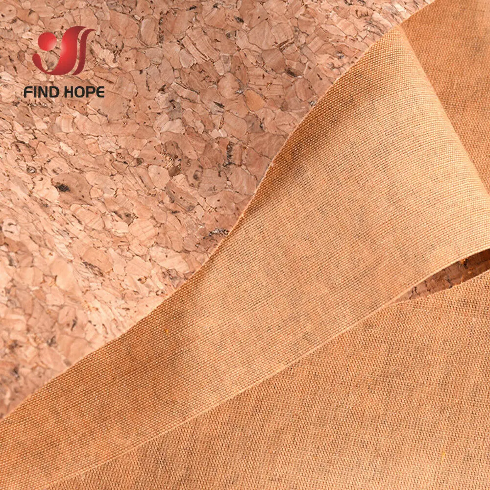 1 Roll 20*120cm Natural Cork Leather Sewing Fabric Wood Grain Material for Background Handmade Bag Bow Decor Crafts DIY
