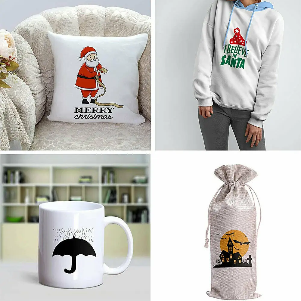 Infusible Transfer Ink Sheets 7pcs 10"x12" Solid Color Sublimation Transfer Paper for Cut Mug Press for DIY Tshirts Tote Bags