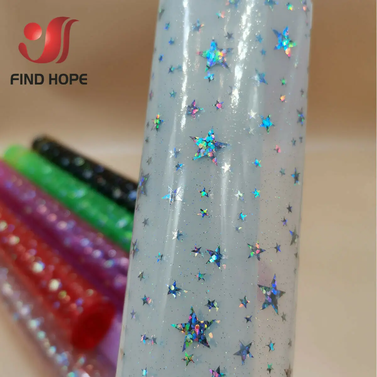 A4 iridescent Holographic Sparkle PVC Vinyl Sparkle Star Fabric Shiny Clear Transparent DIY Handmade Bow Craft Bag Sheets