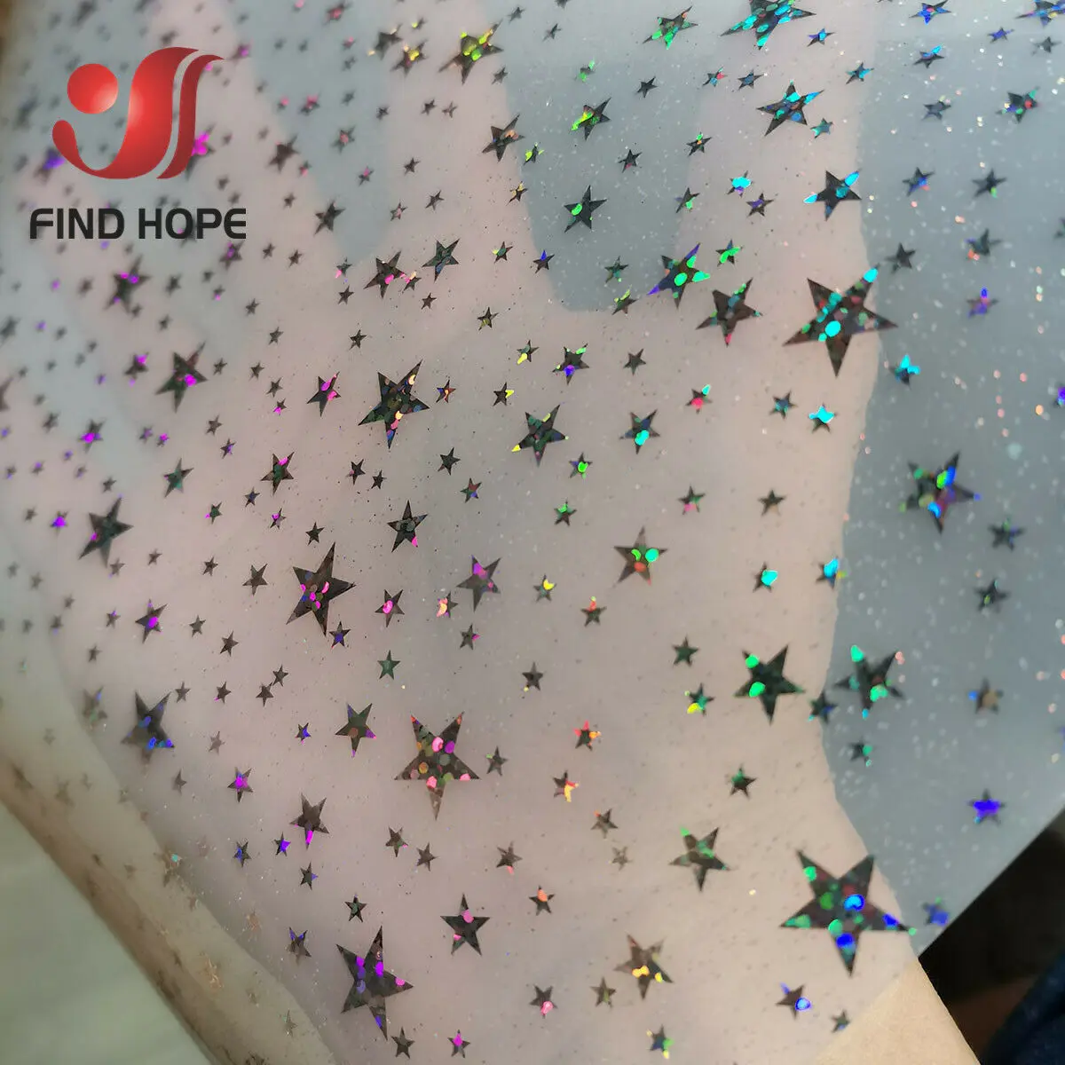 A4 iridescent Holographic Sparkle PVC Vinyl Sparkle Star Fabric Shiny Clear Transparent DIY Handmade Bow Craft Bag Sheets